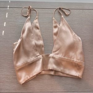 Are you am i silk cropped top